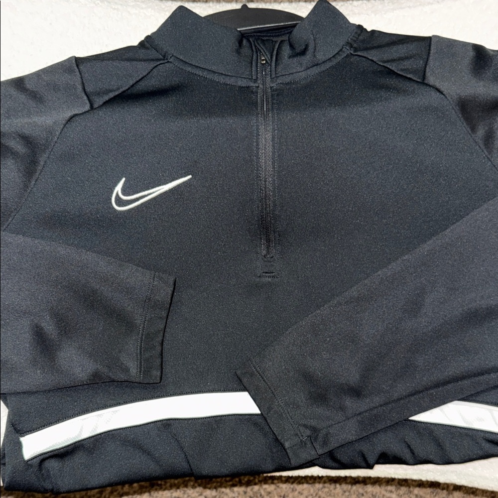 Nike Dri-FIT Running 1/2 Zip Pullover Black Size Large
